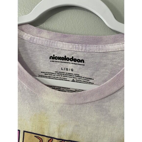 Nickelodeon Mens Size L Tie Dye 100% Cotton Pullover Shirt Rugrats NWT - Picture 2 of 7
